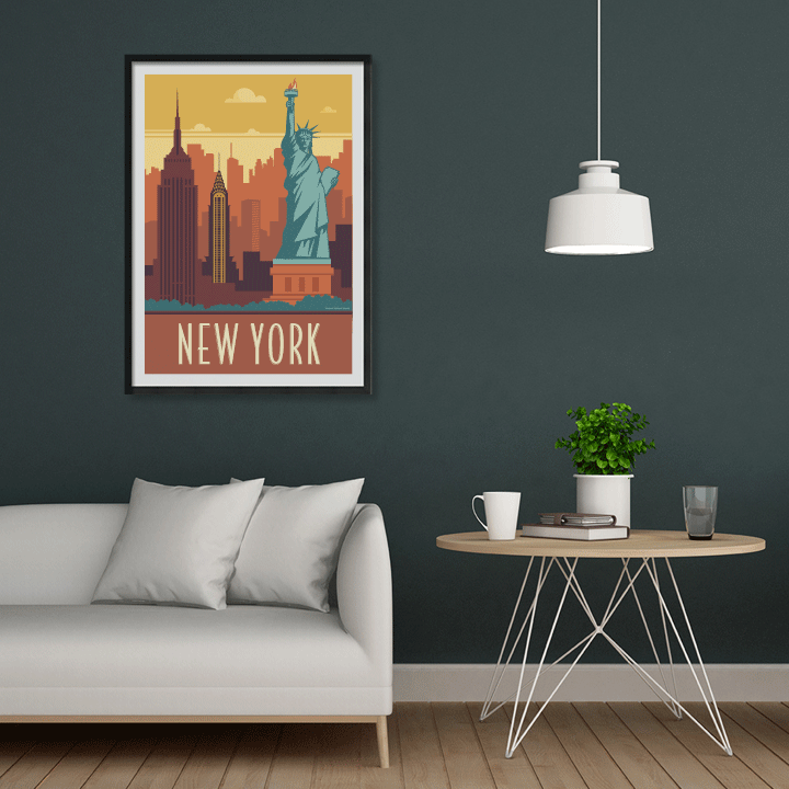 Affiche New York #décoration #home #homedecor #newyork #poster #tableau  #blog danslachambredeme…
