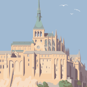 Gros plan de l'illustration Mont-St-Michel