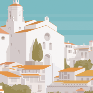 Gros plan de l'illustration Cadaqués