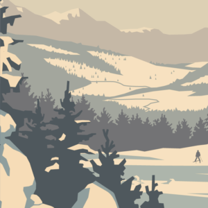 Gros plan de l'illustration Font-Romeu Hiver