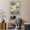 Décor avec l'affiche encadrée Narbonne le canal