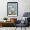 Décor avec l'affiche encadrée Conche de Pontaillac