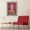 Décor avec l'affiche encadrée Caves Byrrh