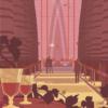 Gros plan de l'illustration Caves Byrrh