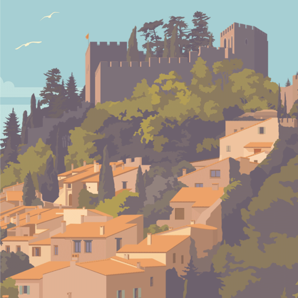 Gros plan de l'illustration Castelnou