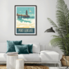 Décor avec l'affiche encadrée Port Leucate Le Ponton