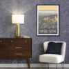 Décor avec l'affiche encadrée Saissac le Château