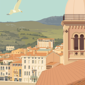 Gros plan de l'illustration Port-Vendres