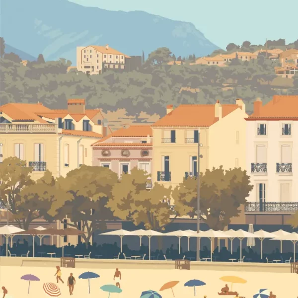 Gros plan de l'illustration Banyuls-sur-mer