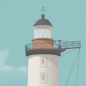 Gros plan de l'illustration Phare d'Ar-Men