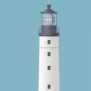 Gros plan de l'illustration Phare de Biarritz