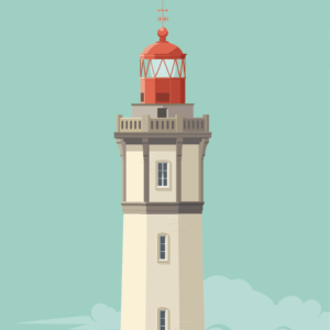 Gros plan de l'illustration Phare des Baleines